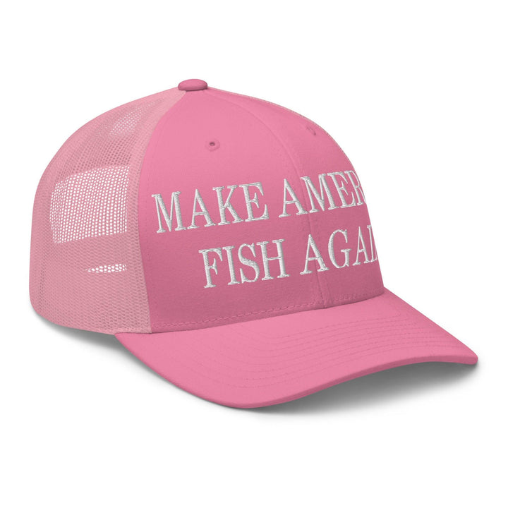 Make America Fish Again Embroidered Mesh Trucker Hat