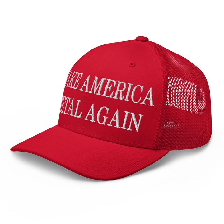 Make America Metal Again Embroidered Mesh Trucker Hat