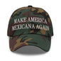 Camo camouflage baseball cap with Claudia Sheinbaum embroidered Make America Mexicana slogan