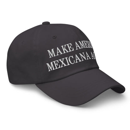 Black Claudia Sheinbaum embroidered dad hat for Make America Mexicana collection