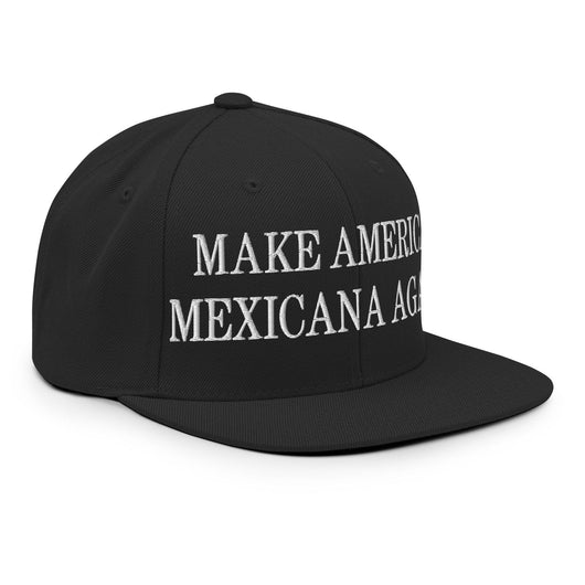 Make America Mexicana Again Claudia Sheinbaum Embroidered Flat Bill Brim Snapback Hat