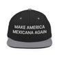 Black and gray make America Mexicana Claudia Sheinbaum embroidered flat brim hat