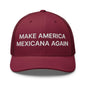 Maroon retro mesh trucker hat featuring Claudia Sheinbaum embroidered design for stylish comfort