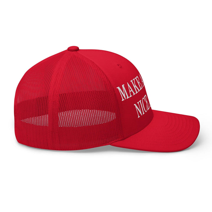 Make America Nice Again Embroidered Mesh Trucker Hat