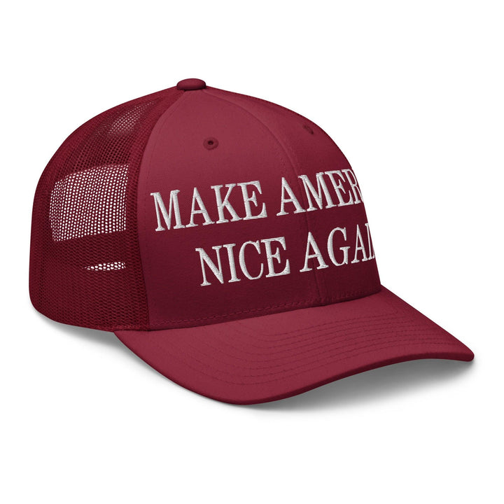 Make America Nice Again Embroidered Mesh Trucker Hat