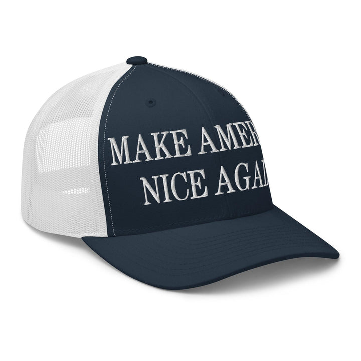 Make America Nice Again Embroidered Mesh Trucker Hat