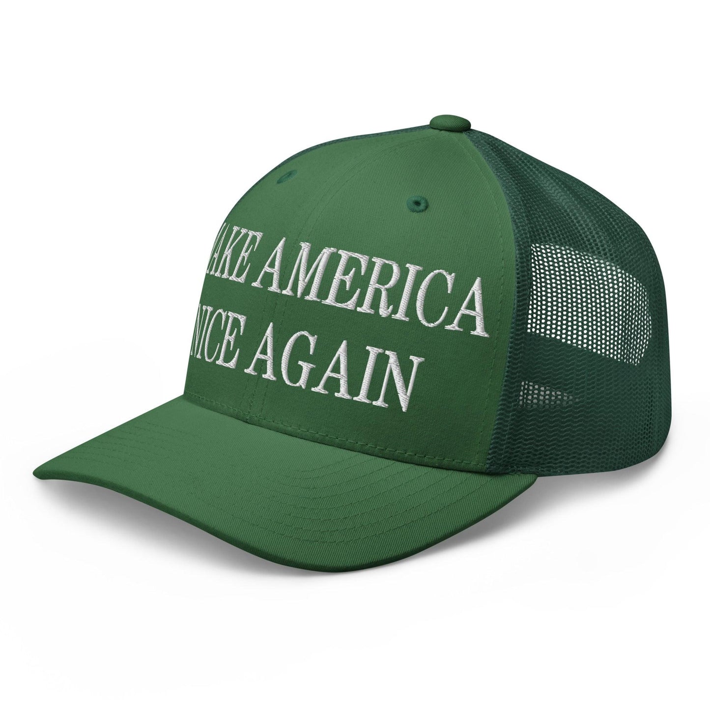 Make America Nice Again Embroidered Mesh Trucker Hat