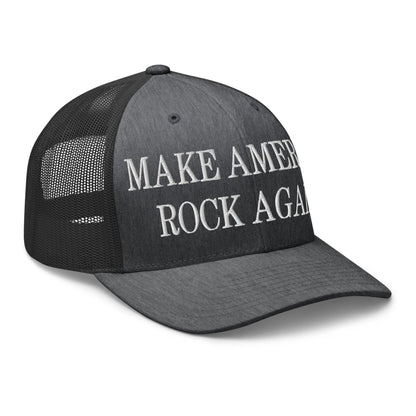 Make America Rock Again Embroidered Mesh Trucker Hat