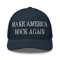 Make America Rock Again Embroidered Mesh Trucker Hat - Navy