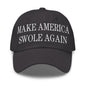 Make America Swole Again Embroidered Dad Hat - Dark Grey