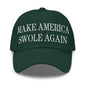 Make America Swole Again Embroidered Dad Hat - Spruce