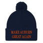 Make Auburn Great Again Embroidered Knit Pom Beanie