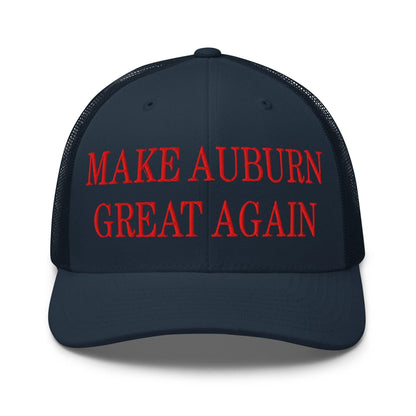 Make Auburn Great Again Embroidered Mesh Trucker Hat - Navy