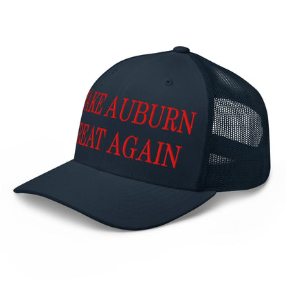 Make Auburn Great Again Embroidered Mesh Trucker Hat - Navy