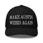 Make Austin Weird Again Embroidered Mesh Trucker Hat - Black