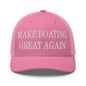 Make Boating Great Again Embroidered Mesh Trucker Hat - Pink