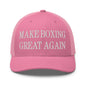 Make Boxing Great Again Embroidered Mesh Trucker Hat - Pink