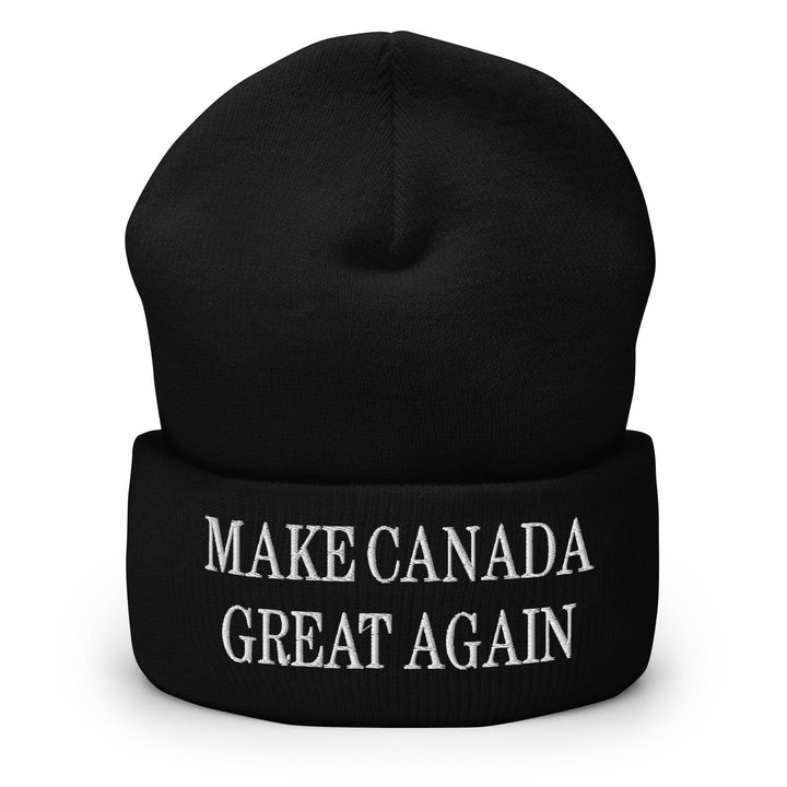 Make C Great Again Embroidered Cuffed Knit Beanie - Black - Headwear - Winter