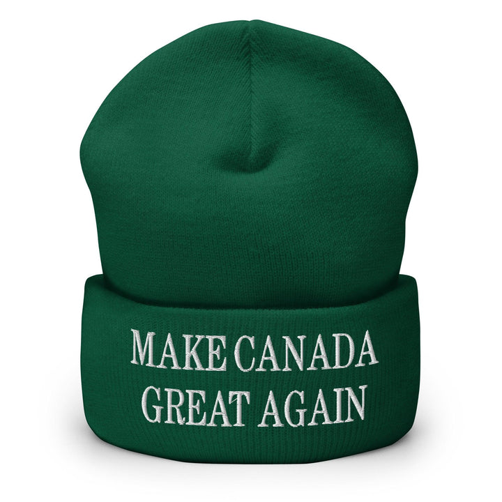 Make C Great Again Embroidered Cuffed Knit Beanie - Spruce - Headwear - Winter