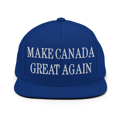 Make C Great Again Embroidered Flat Bill Brim Snapback Hat - Royal Blue