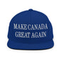 Make C Great Again Embroidered Flat Bill Brim Snapback Hat - Royal Blue