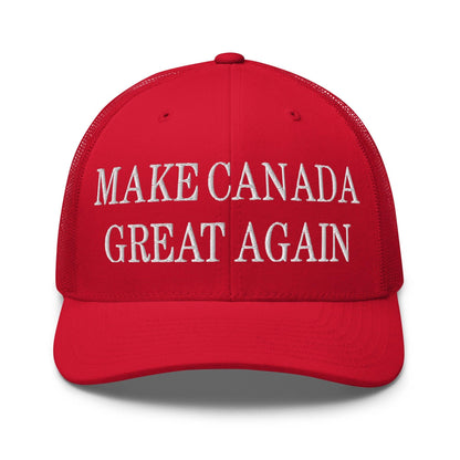 Make C Great Again Embroidered Mesh Trucker Hat - Red