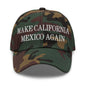 Make California Mexico Again Embroidered Dad Hat - Green Camo