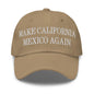 Make California Mexico Again Embroidered Dad Hat - Khaki
