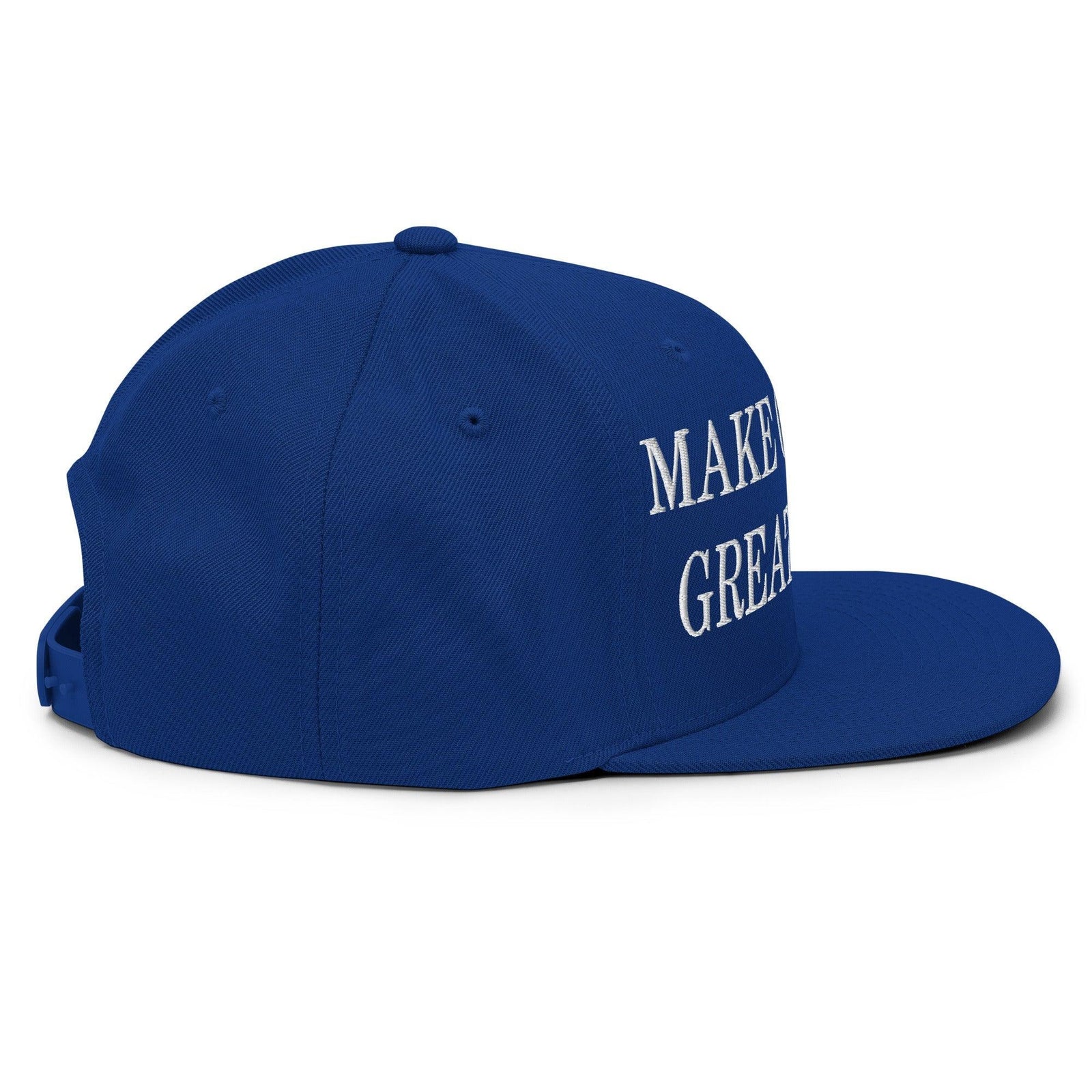 Make Camping Great Again Embroidered Flat Bill Brim Snapback Hat