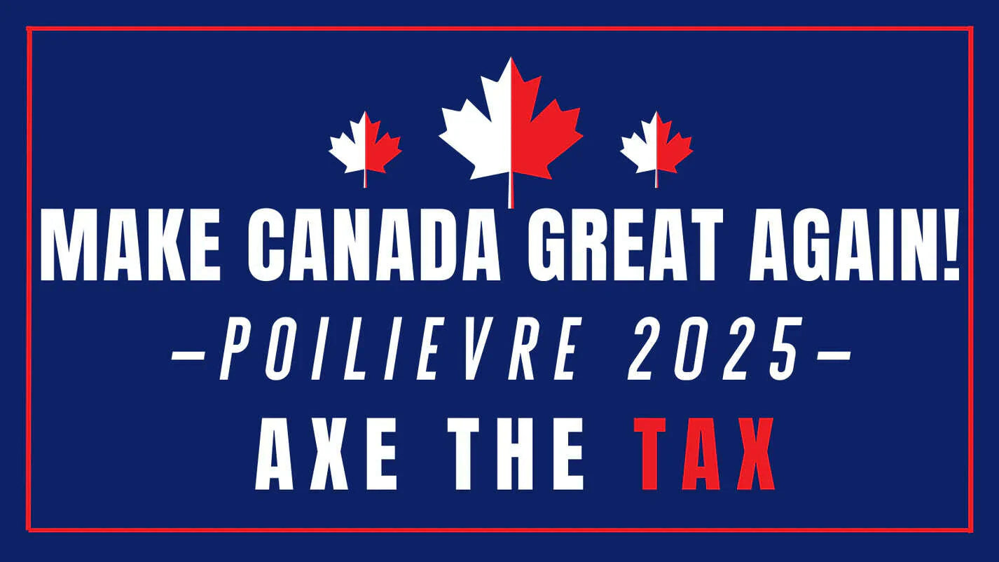 Make Canada Great Again 3ft by 5ft Axe The Tax Flag - Single Units