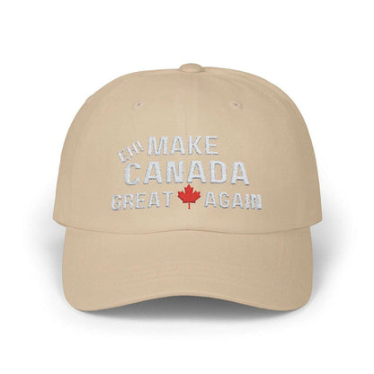 Make Canada Great Again Classic Dad Cap - TAN - Headwear