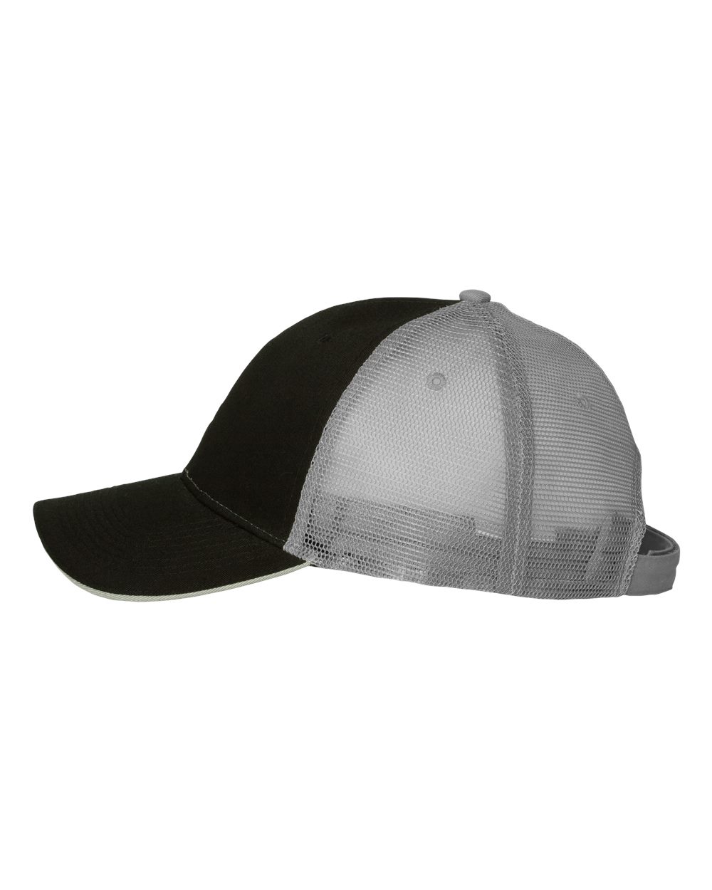 Black and gray trucker cap from Make Canada Great Again custom apparel collection