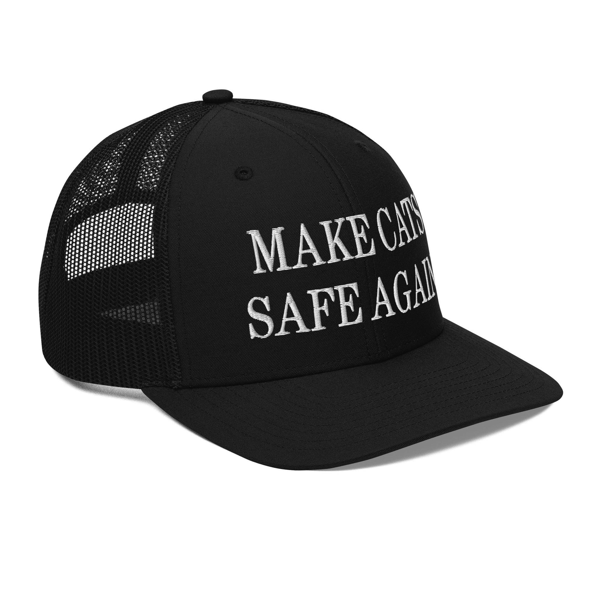 Make Cats Safe Again Embroidered Classic Mesh Trucker Hat