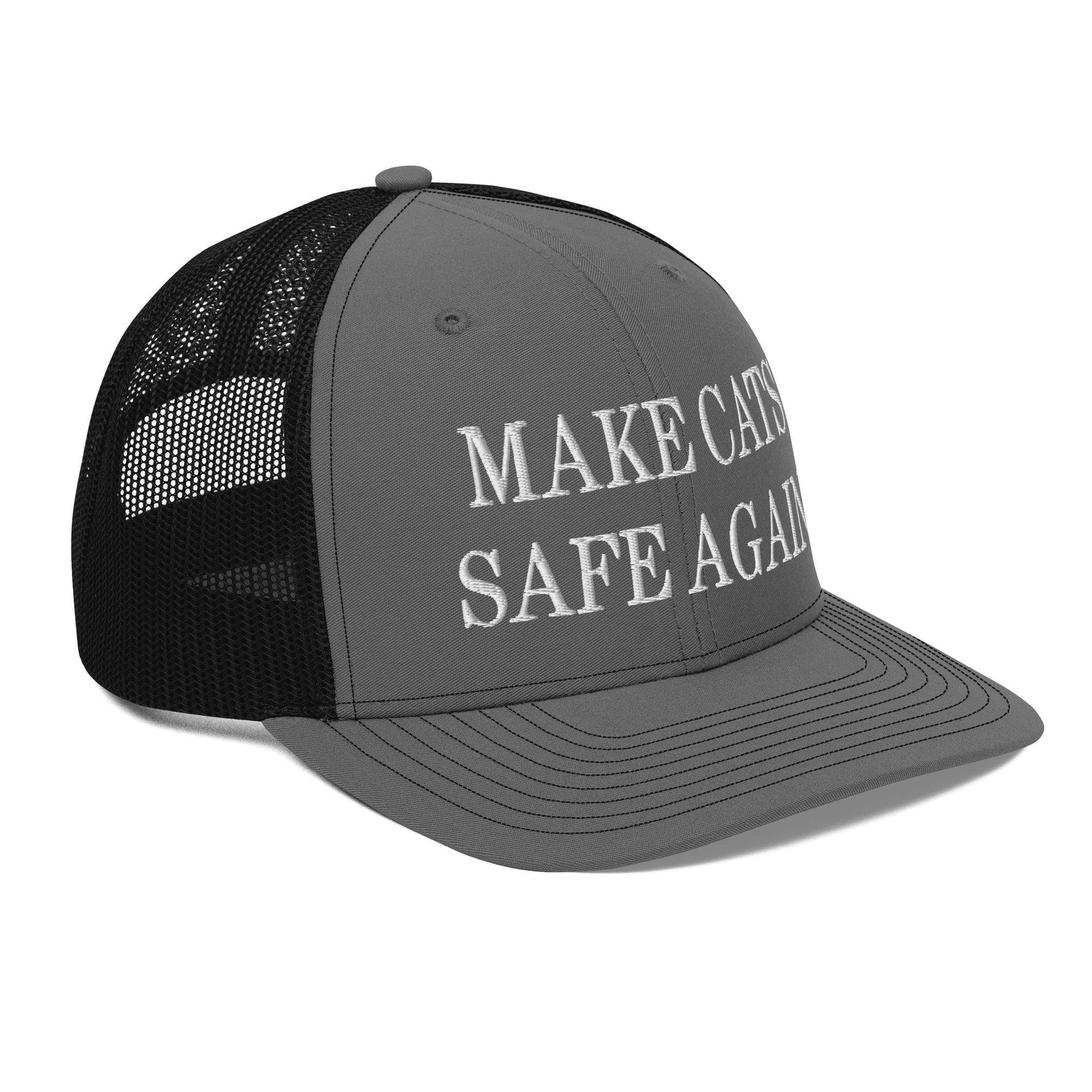 Make Cats Safe Again Embroidered Classic Mesh Trucker Hat