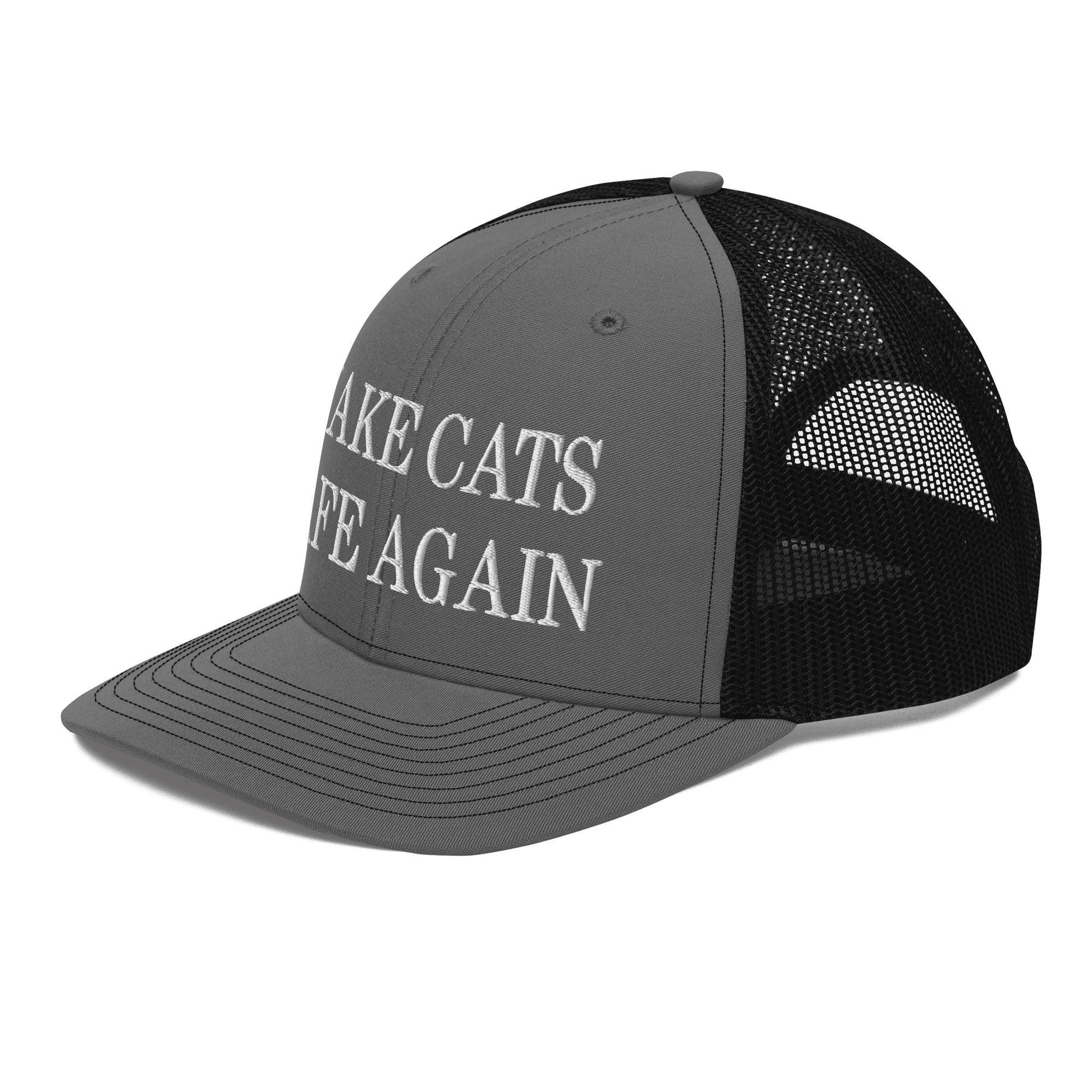 Make Cats Safe Again Embroidered Classic Mesh Trucker Hat