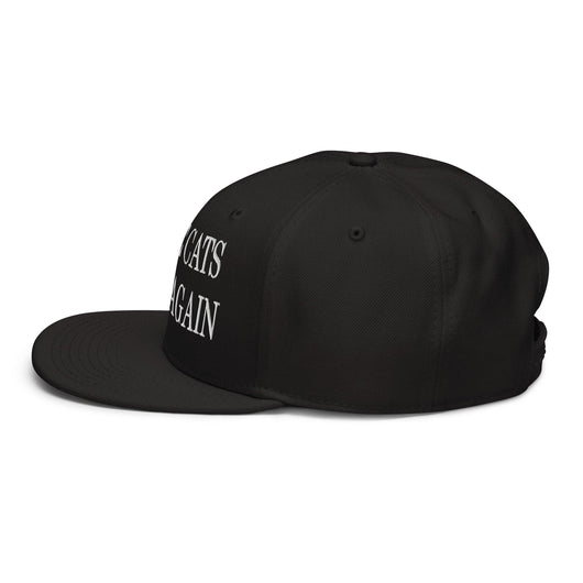 Make Cats Safe Again Embroidered Flat Brim Bill Snapback Hat