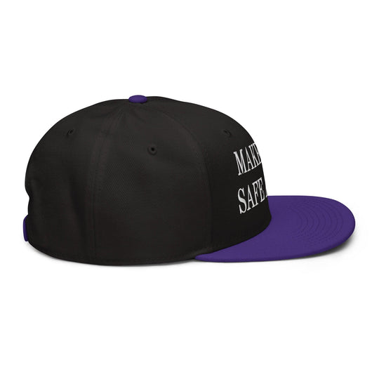 Make Cats Safe Again Embroidered Flat Brim Bill Snapback Hat