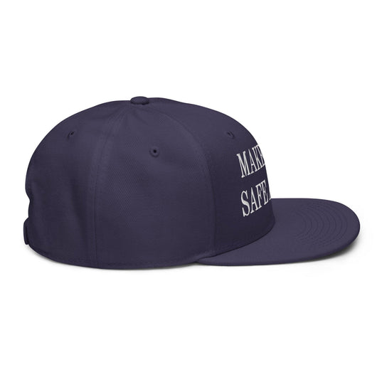 Make Cats Safe Again Embroidered Flat Brim Bill Snapback Hat