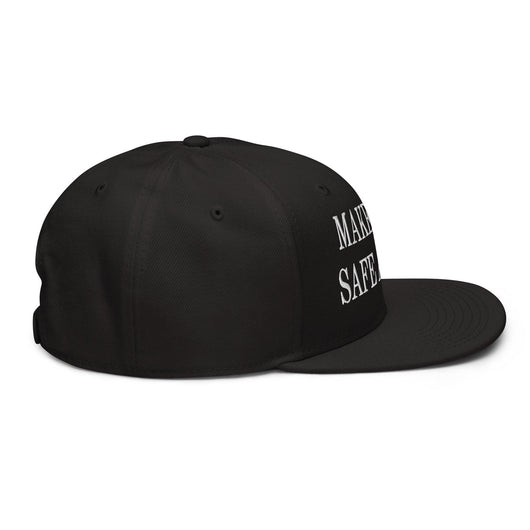 Make Cats Safe Again Embroidered Flat Brim Bill Snapback Hat