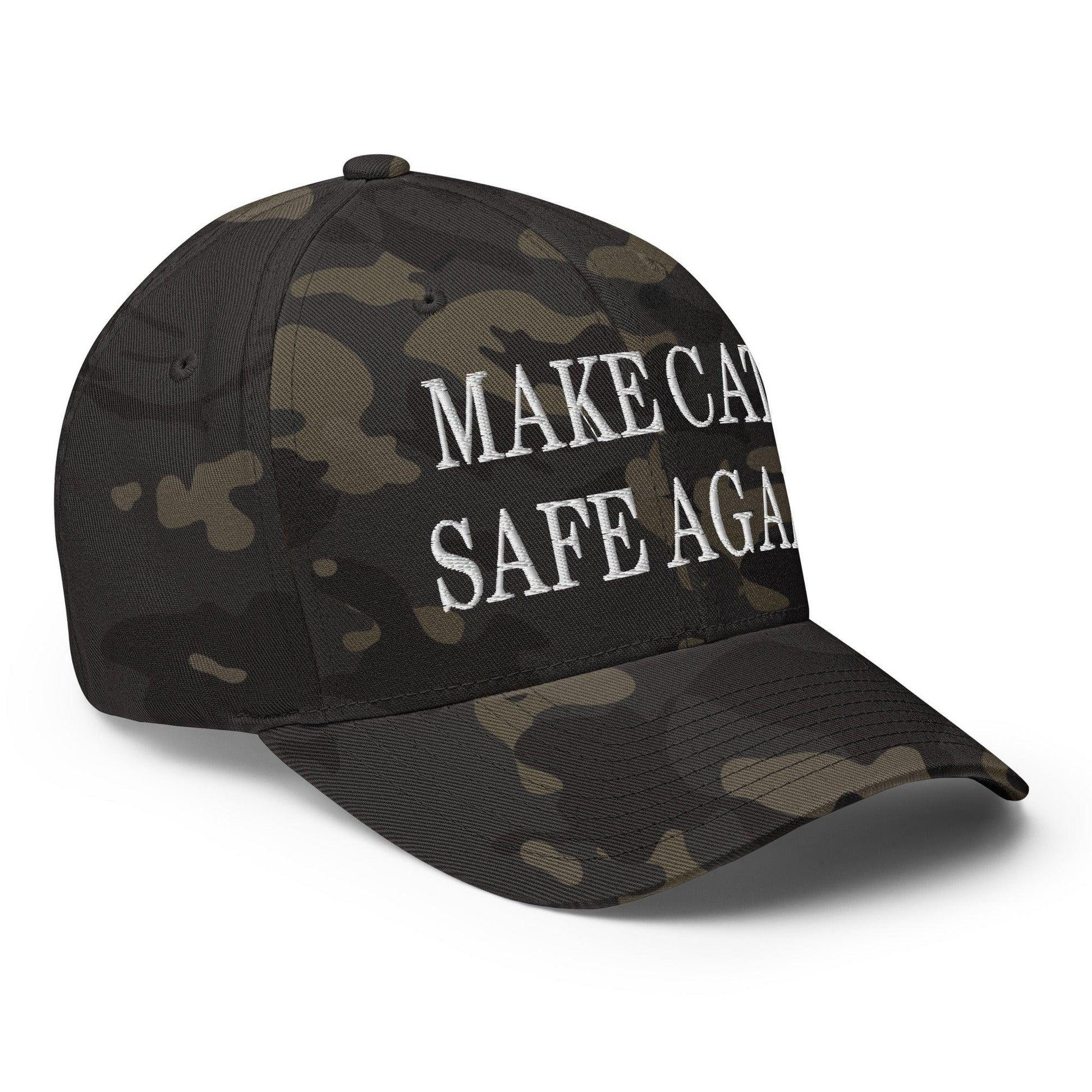 Make Cats Safe Again Embroidered Stretch Fit Baseball Hat