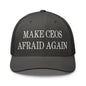 Make CEOs Afraid Again Embroidered Mesh Trucker Hat - Charcoal