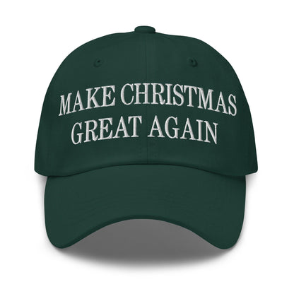 Make Christmas Great Again Embroidered Dad Hat - Spruce