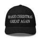 Make Christmas Great Again Embroidered Mesh Trucker Hat - Black