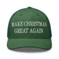 Make Christmas Great Again Embroidered Mesh Trucker Hat - Evergreen