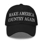 Make Us Country Again Embroidered Dad Hat - Black