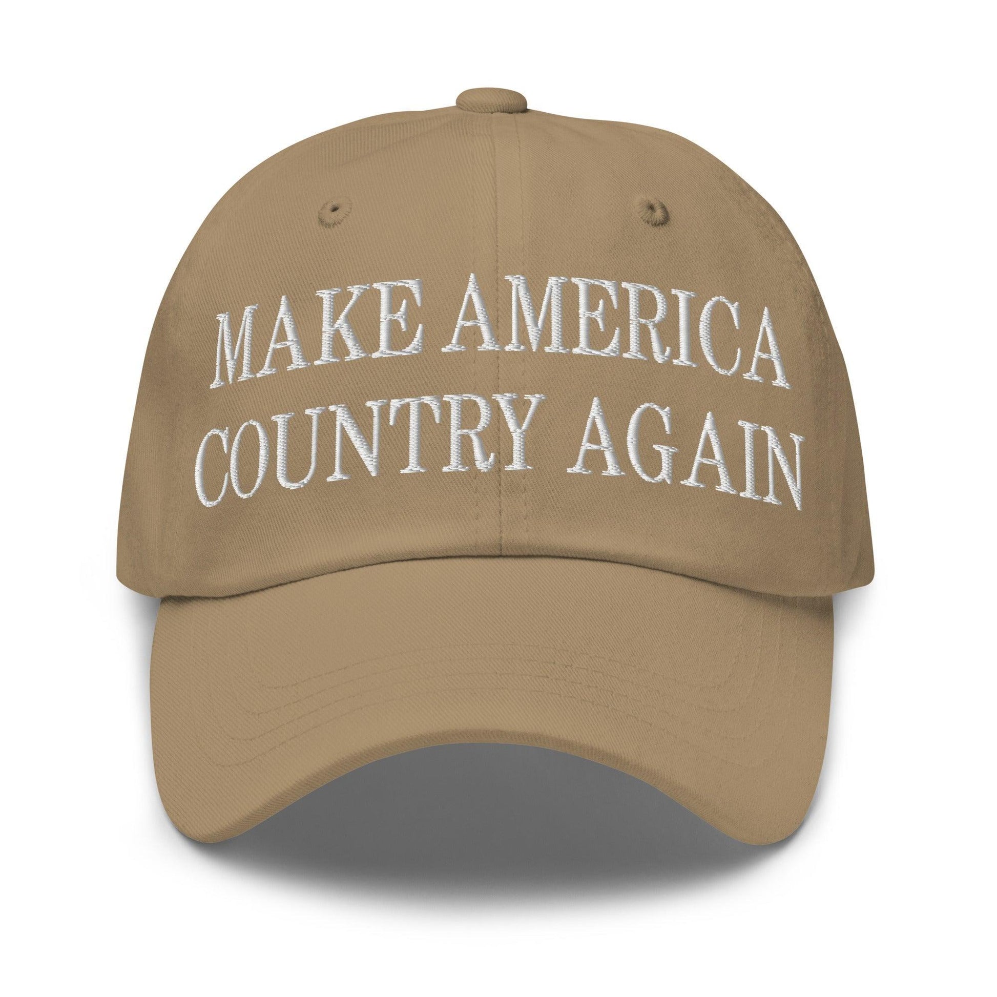 Make Us Country Again Embroidered Dad Hat - Khaki