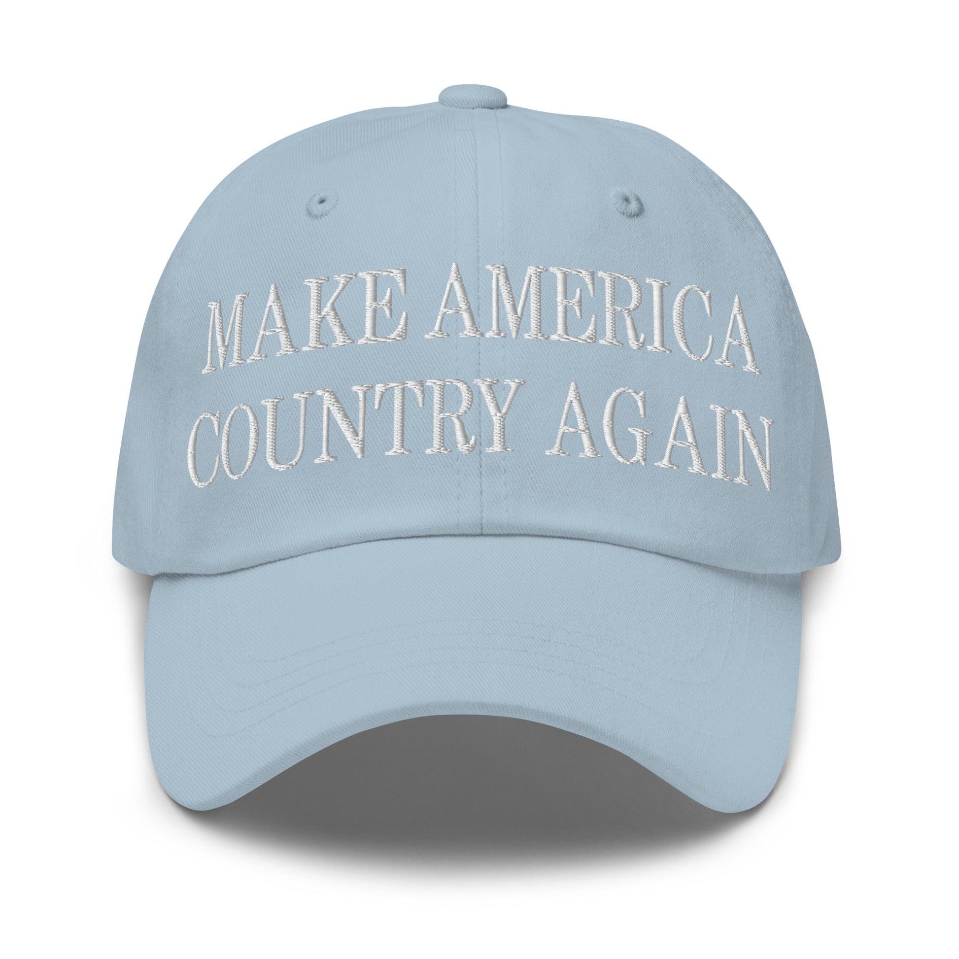 Make Us Country Again Embroidered Dad Hat - Light Blue