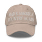 Make Us Country Again Embroidered Dad Hat - Stone