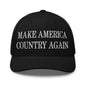 Make Us Country Again Embroidered Mesh Trucker Hat - Black