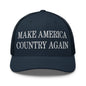 Make Us Country Again Embroidered Mesh Trucker Hat - Navy